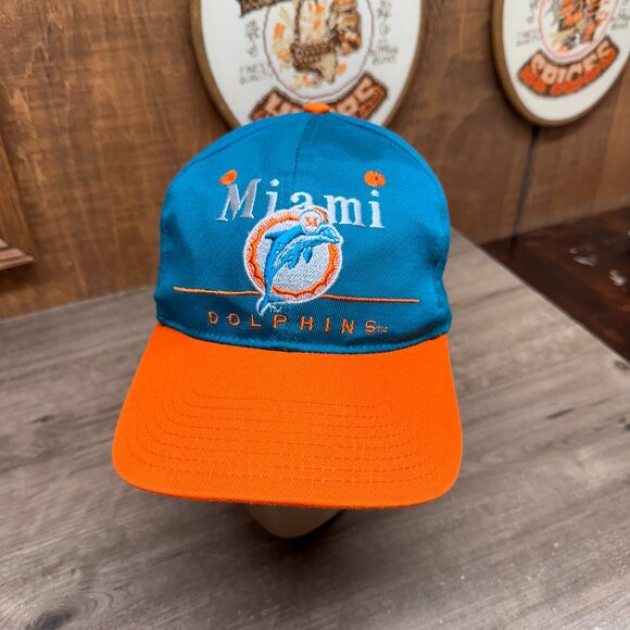 Vintage Miami Dolphins Snapback Adjustable Hat Cap 90's Team NFL Football - Picture 2 of 8